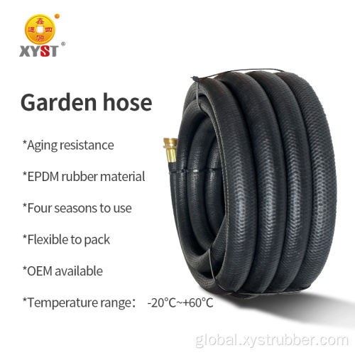 Water Hose With Threaded Fittings EPDM rubber water hose for washing car Manufactory